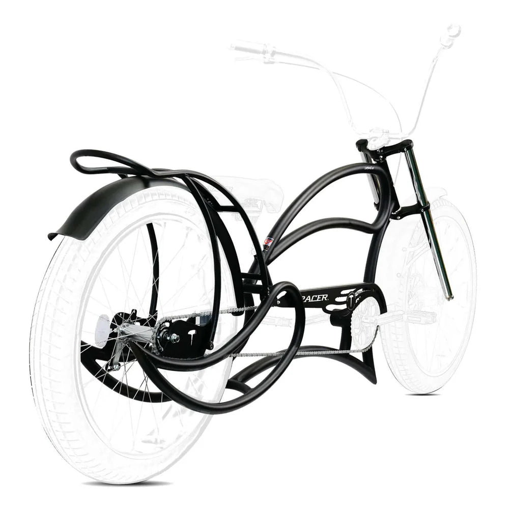 Tracer FM-Leopard GT 26" Stretch Beach Cruiser Steel Frame Triple Tree Fork and Guard - EBike Haul