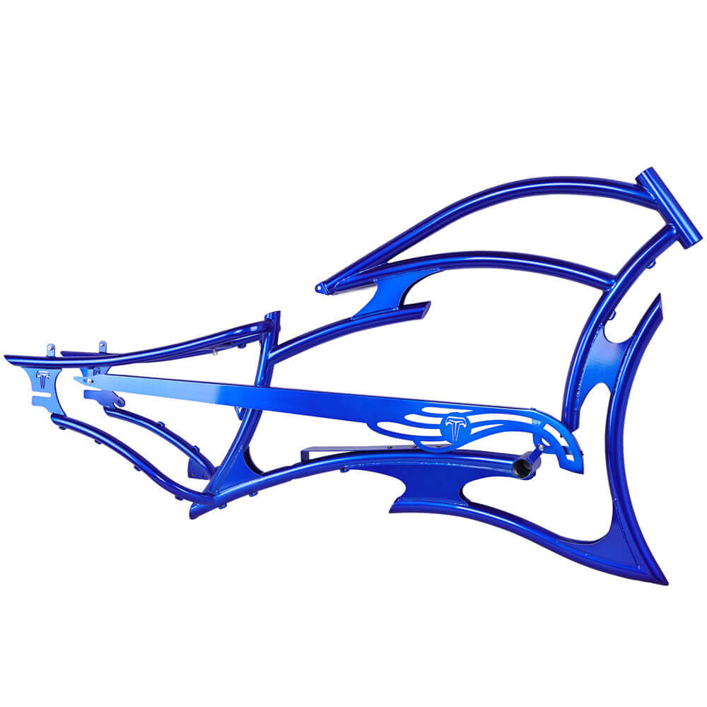 Tracer FM-RAPTOR Ebike Frame 26inch Stretch Chopper for Single Speed/7 Speed - EBike Haul