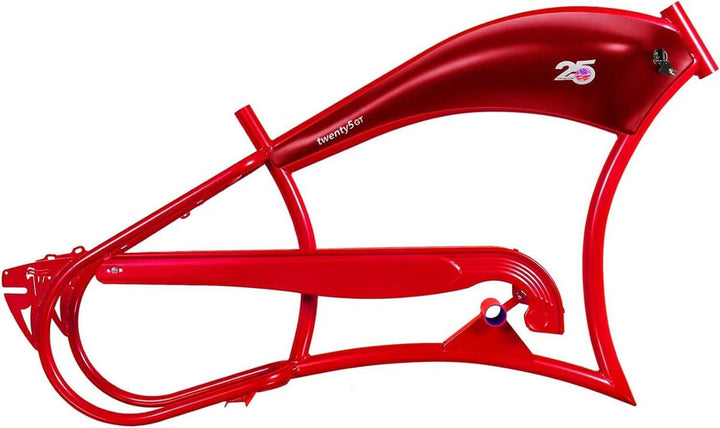 Tracer FM-Twenty5 E-Bike 26" Stretch Cruiser Steel Frame and Chain Guard for 26" x3.0, 4.0 Tire - EBike Haul