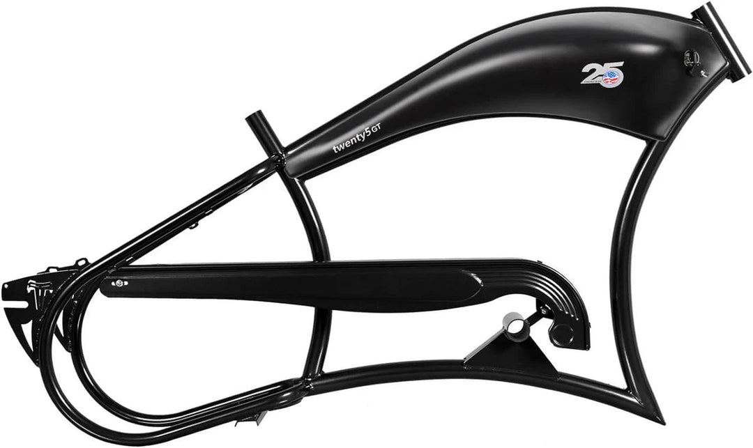 Tracer FM-Twenty5 E-Bike 26" Stretch Cruiser Steel Frame and Chain Guard for 26" x3.0, 4.0 Tire - EBike Haul