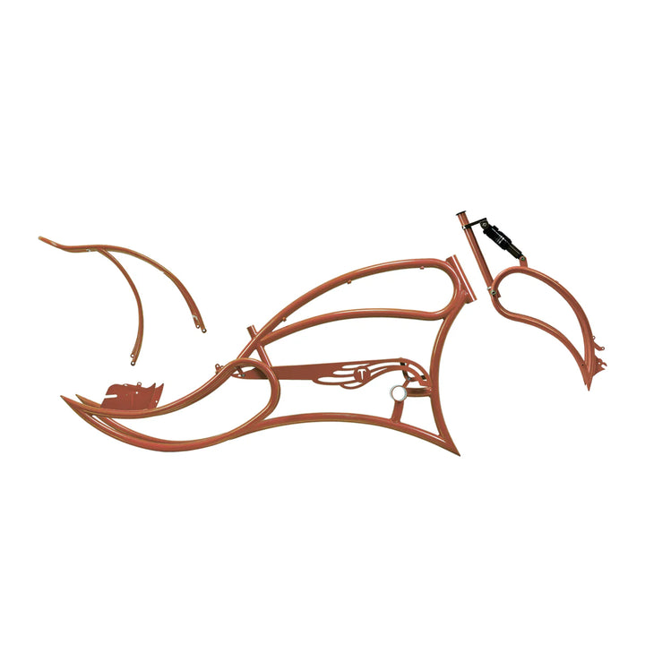 Tracer FM-Leopard 3i Pro 26" Stretch Beach Cruiser Steel Frame, Springer Fork and Chain Guard Included - EBike Haul