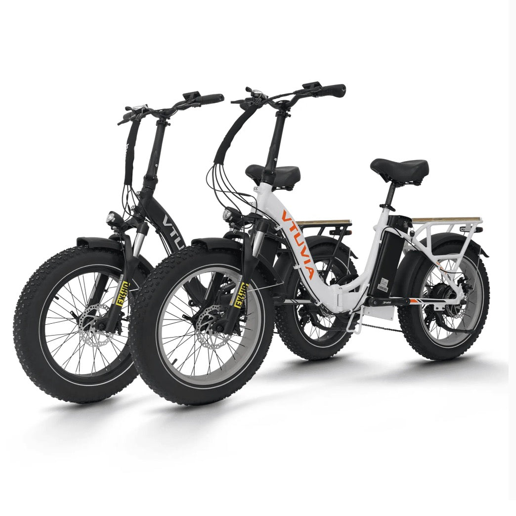 VTUVIA| SF20H Folding Step-Through Electric Bike Combo - EBike Haul