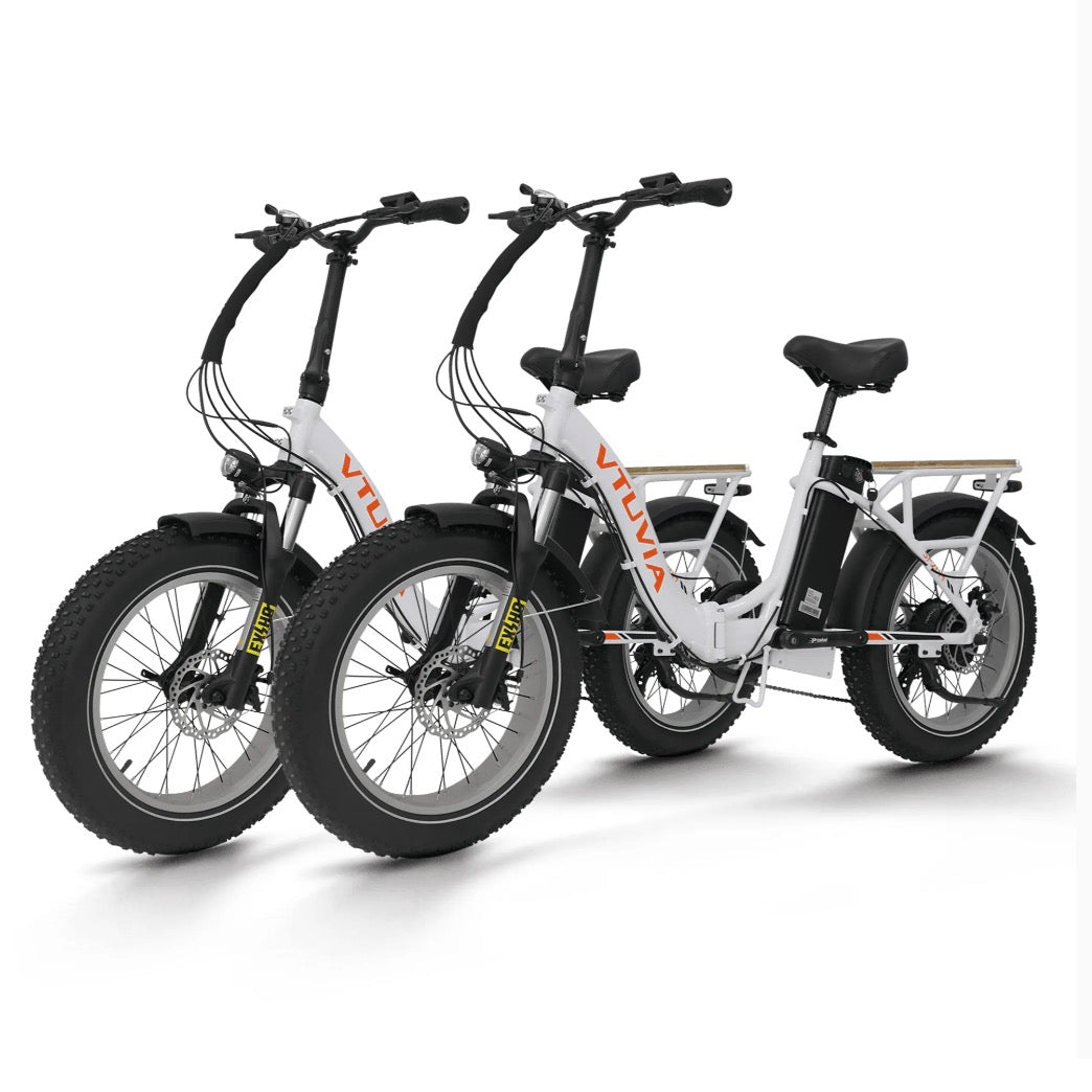 VTUVIA| SF20H Folding Step-Through Electric Bike Combo - EBike Haul