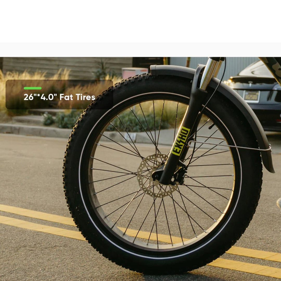 VTUVIA| SN100 Fat Tire Electric Bike | 750W, All-Terrain, Hunting Ebike - EBike Haul