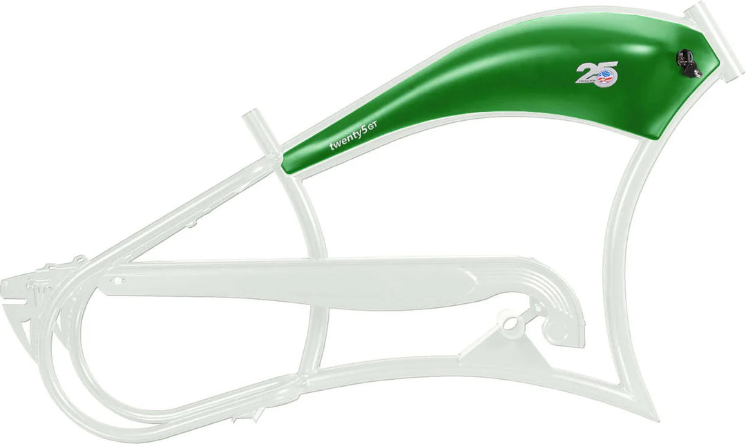 Tracer FM-Twenty5 E-Bike 26" Stretch Cruiser Steel Frame and Chain Guard for 26" x3.0, 4.0 Tire - EBike Haul