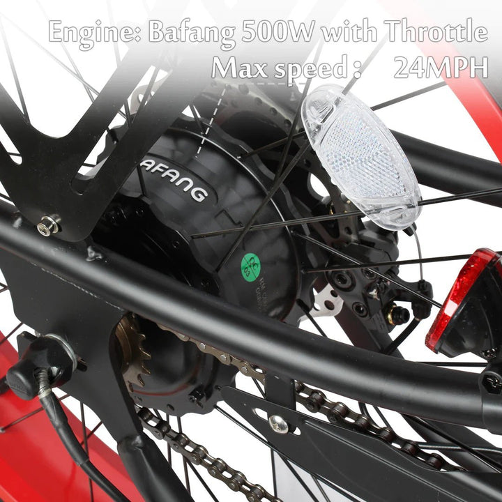 Micargi Micargi| 26" CYCLONE 2.0 Deluxe 500W 48V 11.6AH Fat Tire Cruiser Electric Bike - eBike Haul