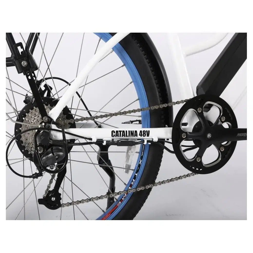 X-Treme Catalina Step-Through Beach Cruiser 48 Volt Lithium Powered Electric Bike - eBike Haul