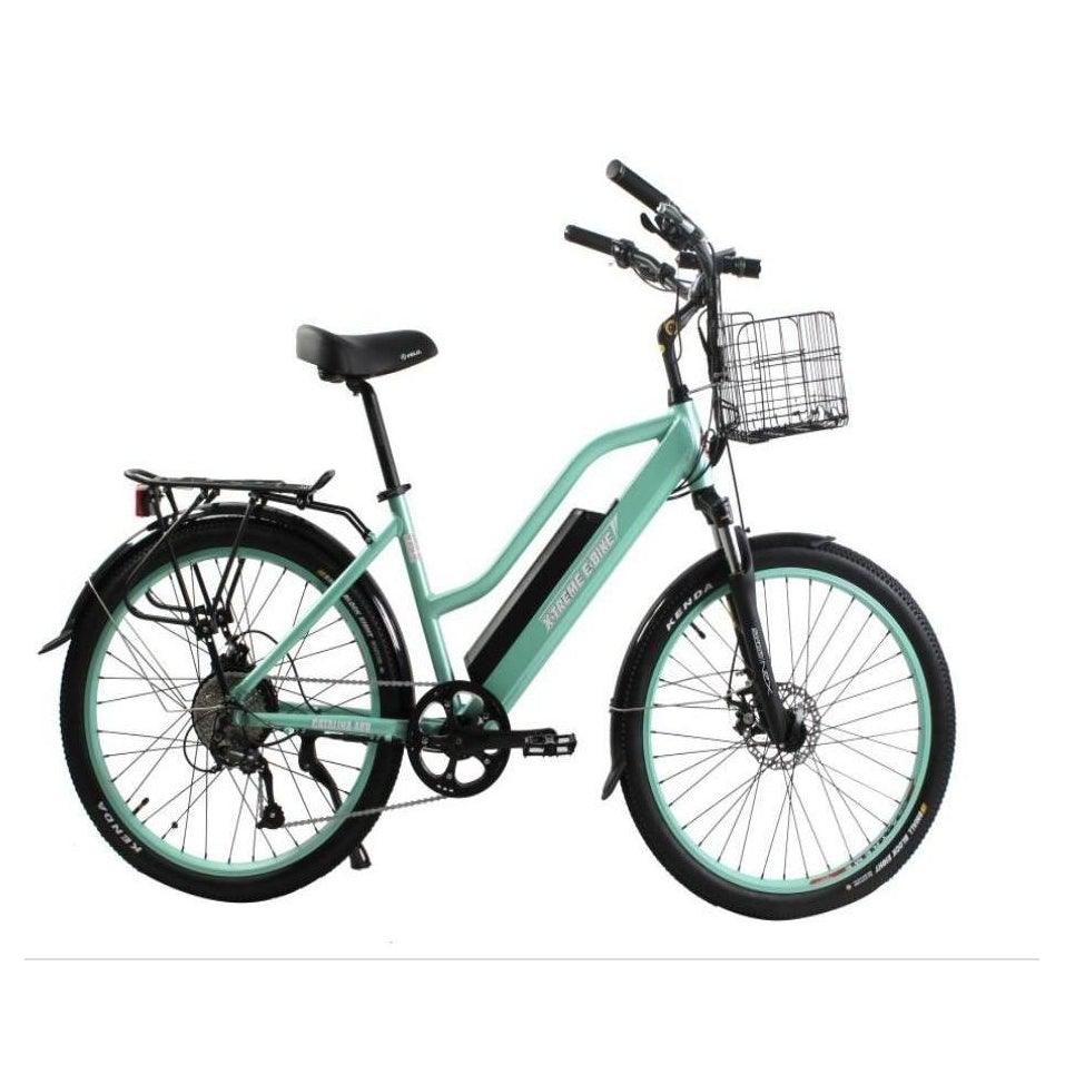 X-Treme Catalina Step-Through Beach Cruiser 48 Volt Lithium Powered Electric Bike - eBike Haul