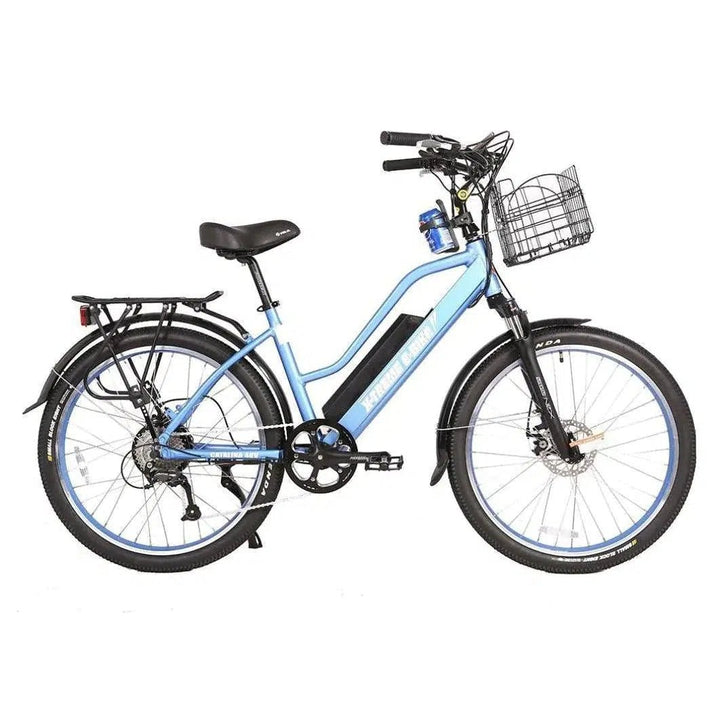 X-Treme Catalina Step-Through Beach Cruiser 48 Volt Lithium Powered Electric Bike - eBike Haul