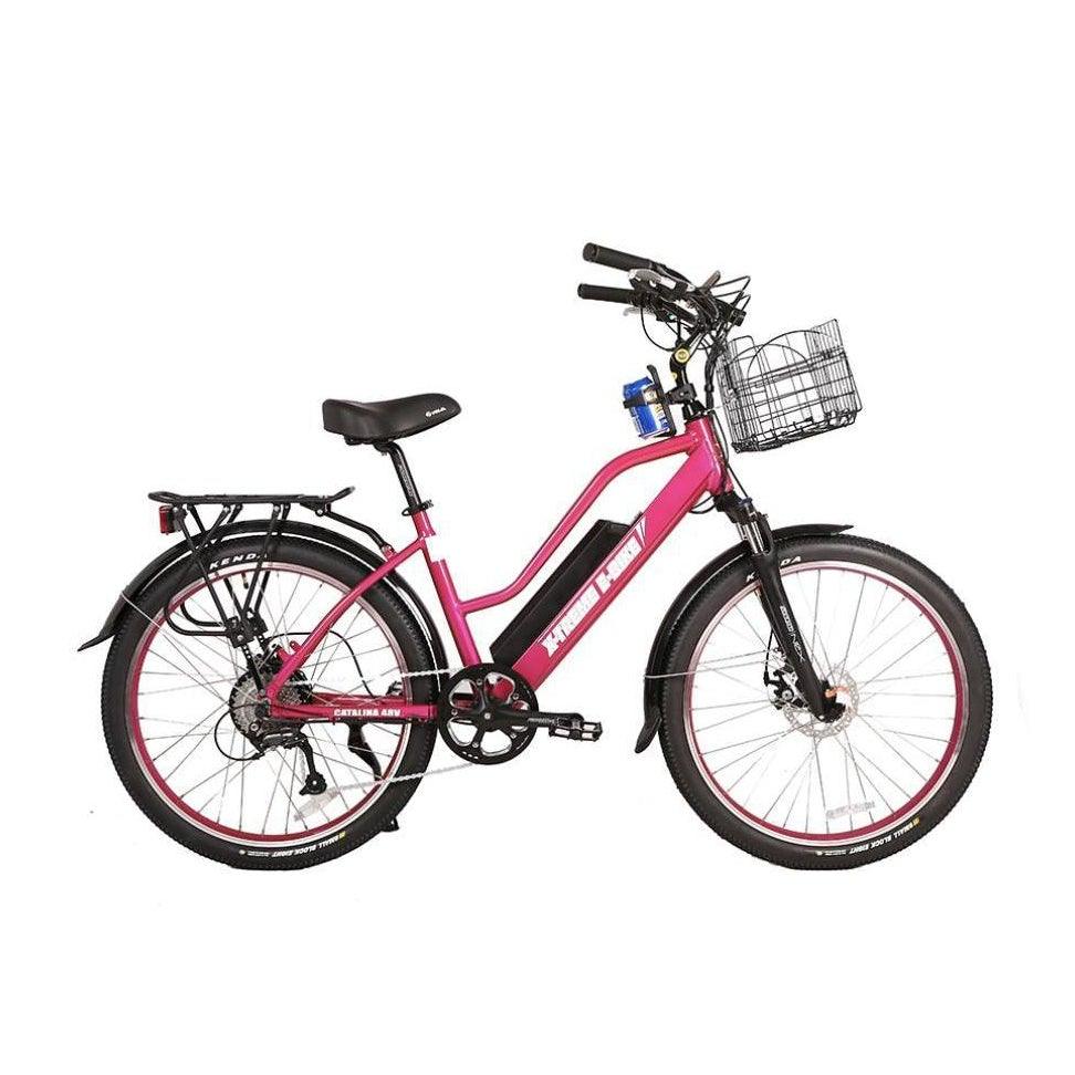 X-Treme Catalina Step-Through Beach Cruiser 48 Volt Lithium Powered Electric Bike - eBike Haul