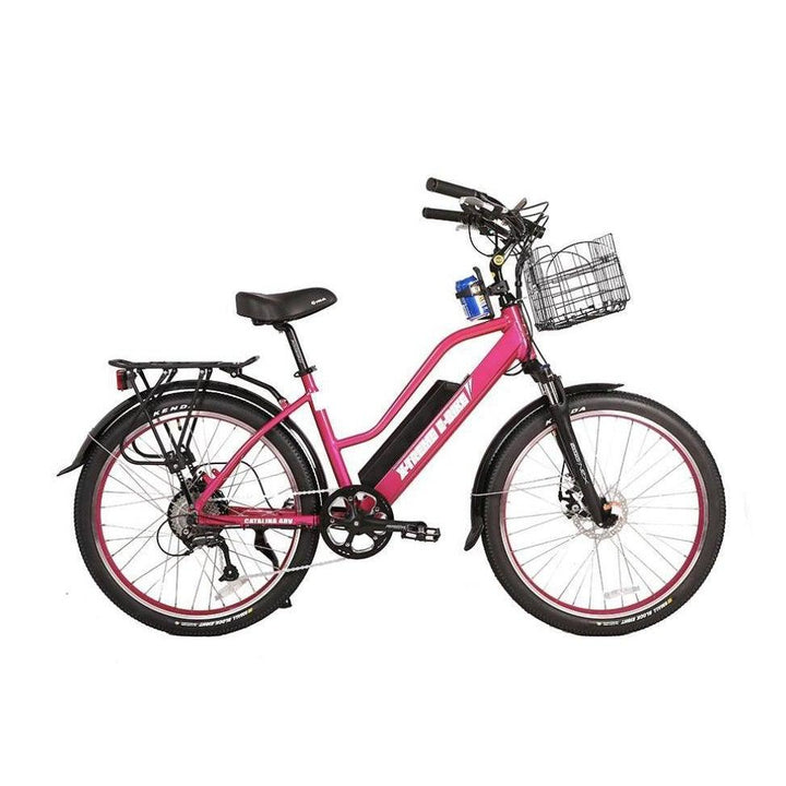 X-Treme Catalina Step-Through Beach Cruiser 48 Volt Lithium Powered Electric Bike - eBike Haul