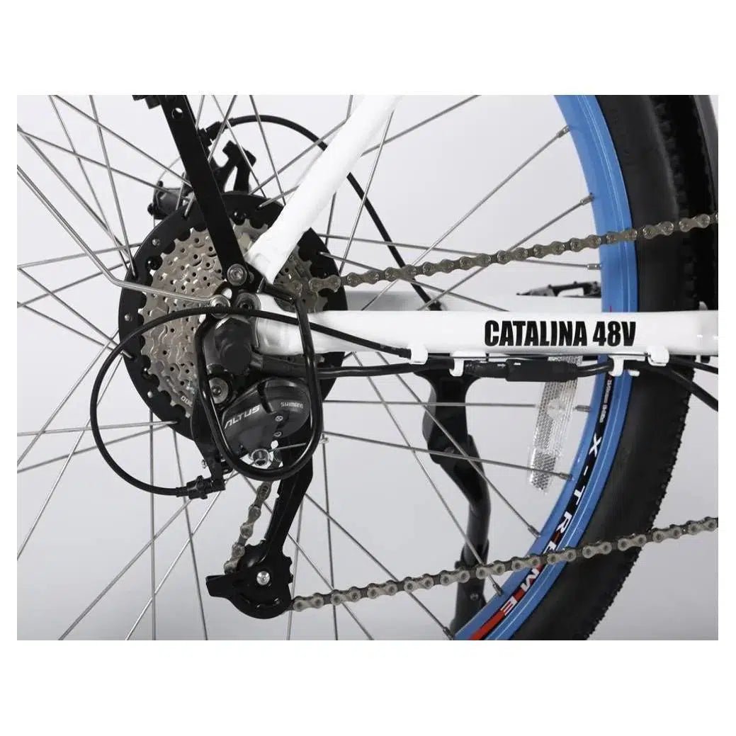 X-Treme Catalina Step-Through Beach Cruiser 48 Volt Lithium Powered Electric Bike - eBike Haul
