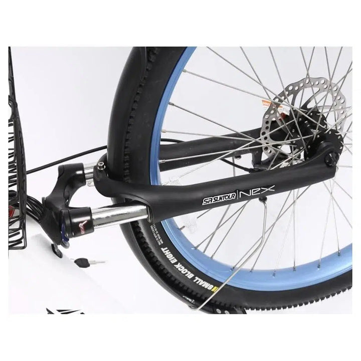 X-Treme Catalina Step-Through Beach Cruiser 48 Volt Lithium Powered Electric Bike - eBike Haul