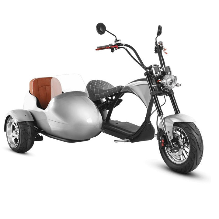 eahora Eahora M1P 2000W Electric Fat Tire Scooter Chopper + Sidecar - eBike Haul