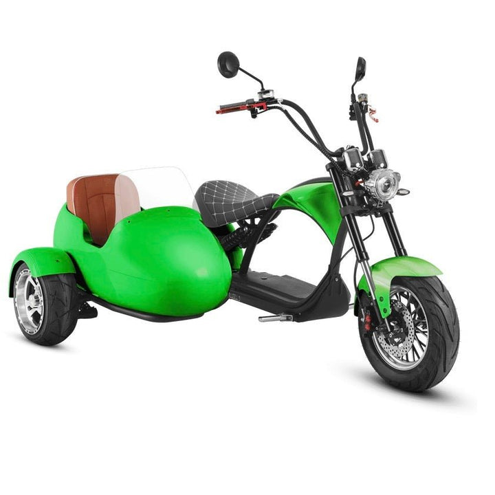 eahora Eahora M1P 2000W Electric Fat Tire Scooter Chopper + Sidecar - eBike Haul