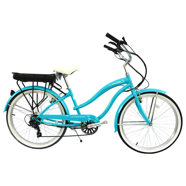 Micargi Micargi |26"Luna Beach Cruiser 350W 48V 10.4 AH Electric Bike - eBike Haul