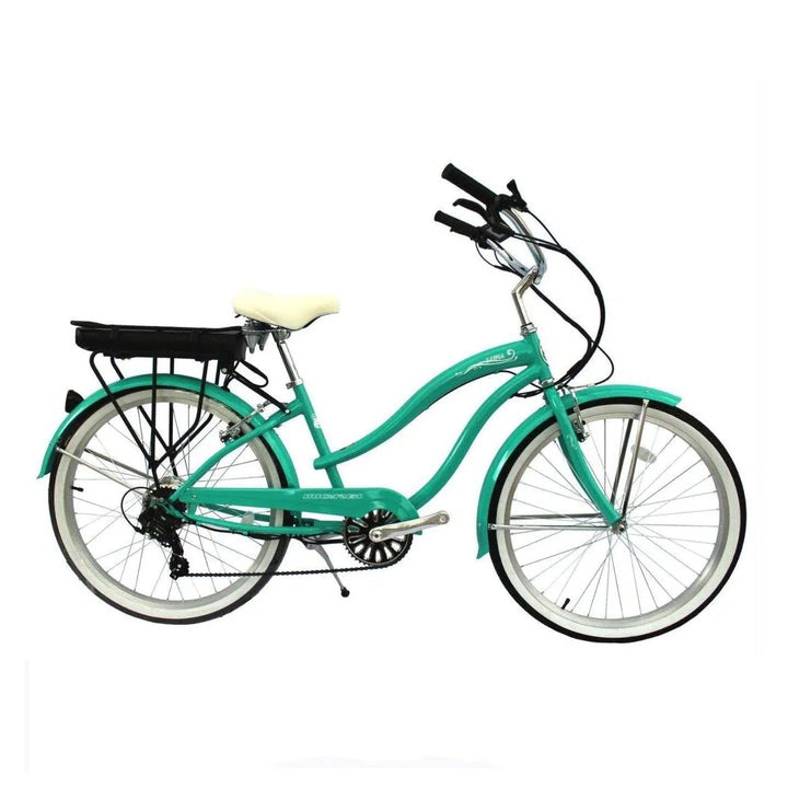 Micargi Micargi |26"Luna Beach Cruiser 350W 48V 10.4 AH Electric Bike - eBike Haul