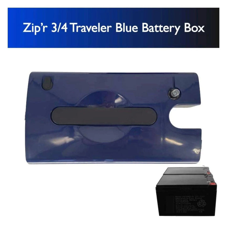 Zip'r Mobility Scooter Battery Box with (2) Batteries for Zipr Traveler & Xtra-TSA Approved - eBike Haul
