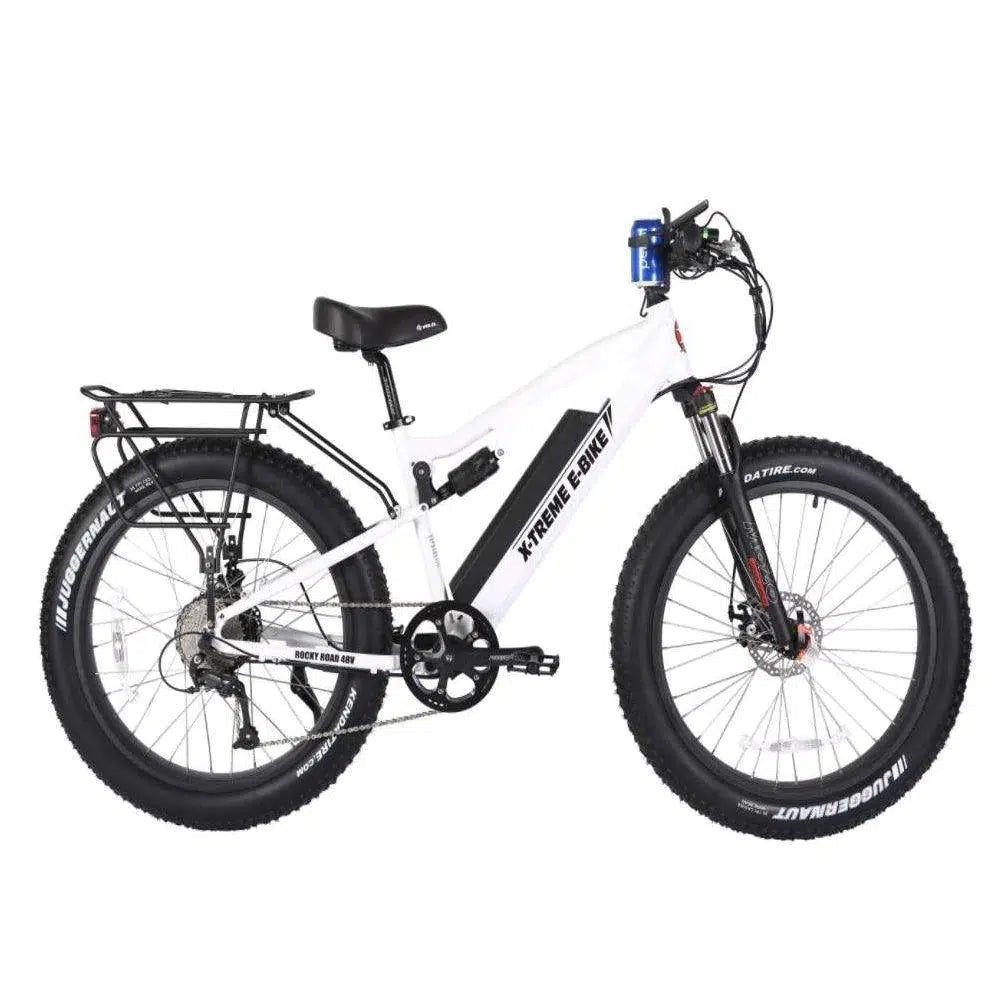 X-Treme Rocky Road 48 Volt 10 Amp Lithium Powered Full Suspension Fat Tire Mountain Electric Bike - eBike Haul