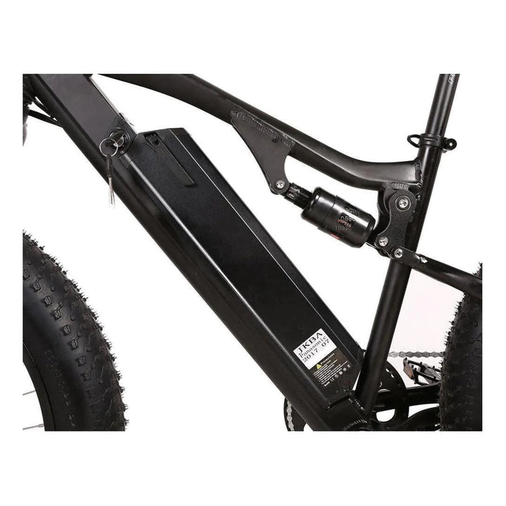 X-Treme Rocky Road 48 Volt 17 Amp Lithium Powered Full Suspension Fat Tire Mountain Electric Bike - eBike Haul