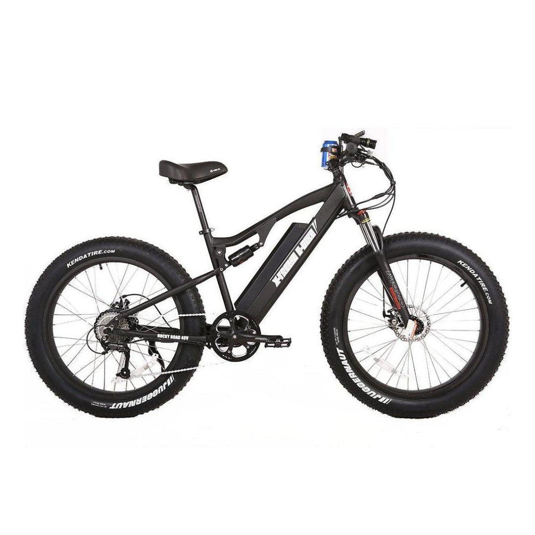 X-Treme Rocky Road 48 Volt 17 Amp Lithium Powered Full Suspension Fat Tire Mountain Electric Bike - eBike Haul