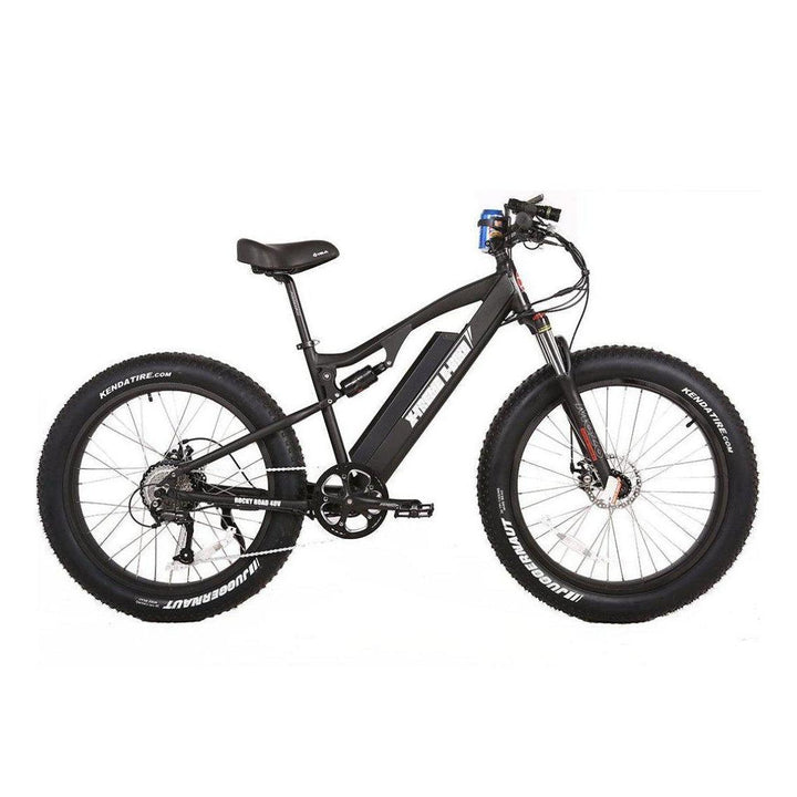 X-Treme Rocky Road 48 Volt 17 Amp Lithium Powered Full Suspension Fat Tire Mountain Electric Bike - eBike Haul