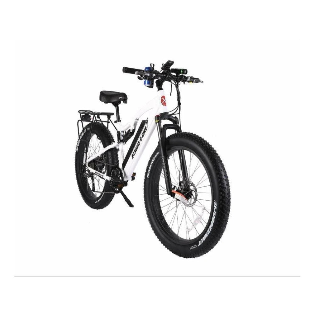 X-Treme Rocky Road 48 Volt 17 Amp Lithium Powered Full Suspension Fat Tire Mountain Electric Bike - eBike Haul