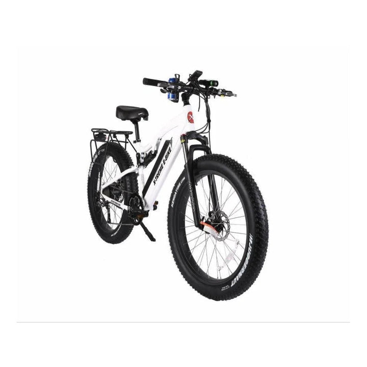 X-Treme Rocky Road 48 Volt 17 Amp Lithium Powered Full Suspension Fat Tire Mountain Electric Bike - eBike Haul