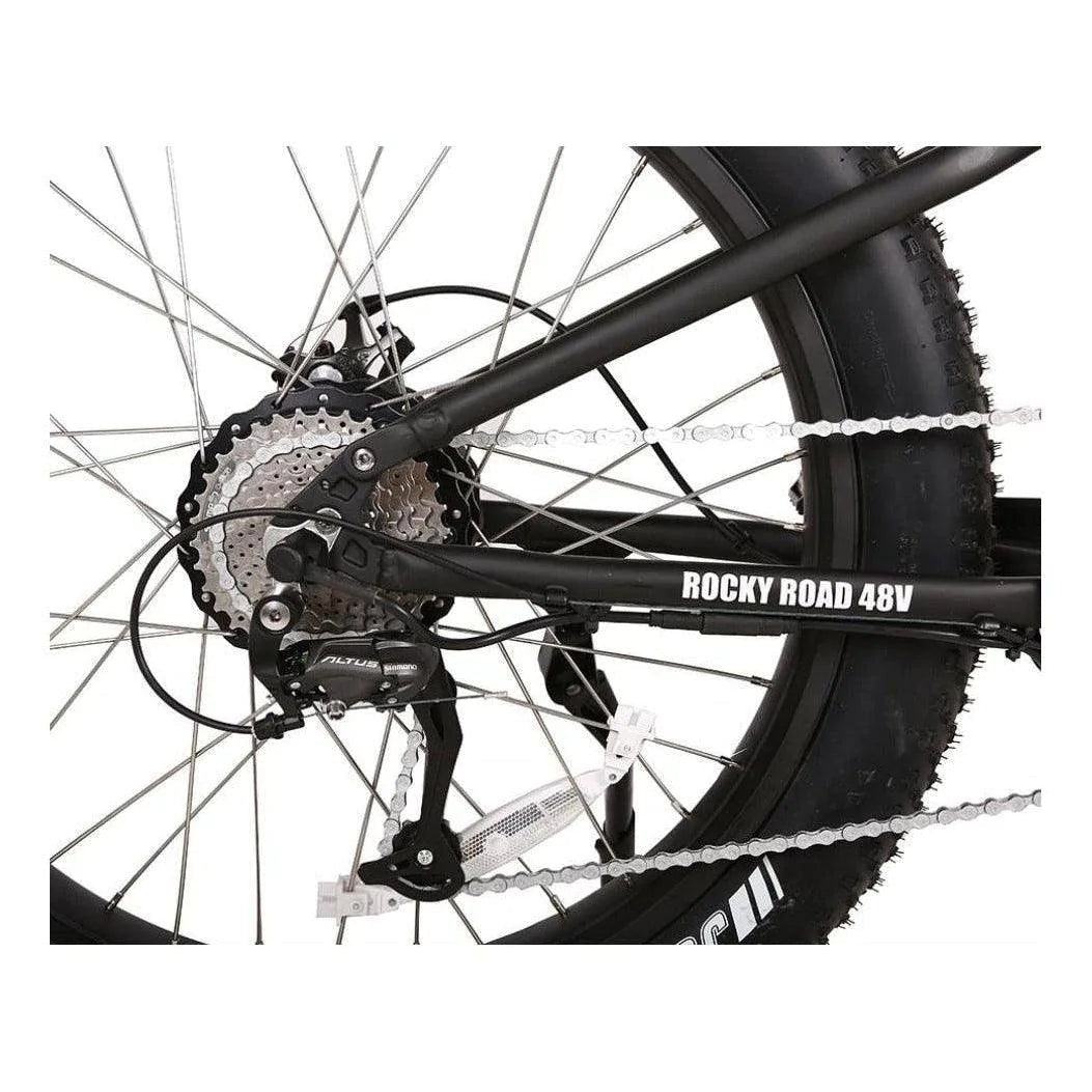 X-Treme Rocky Road 48 Volt 17 Amp Lithium Powered Full Suspension Fat Tire Mountain Electric Bike - eBike Haul