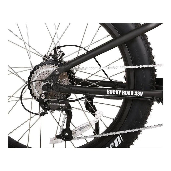 X-Treme Rocky Road 48 Volt 17 Amp Lithium Powered Full Suspension Fat Tire Mountain Electric Bike - eBike Haul
