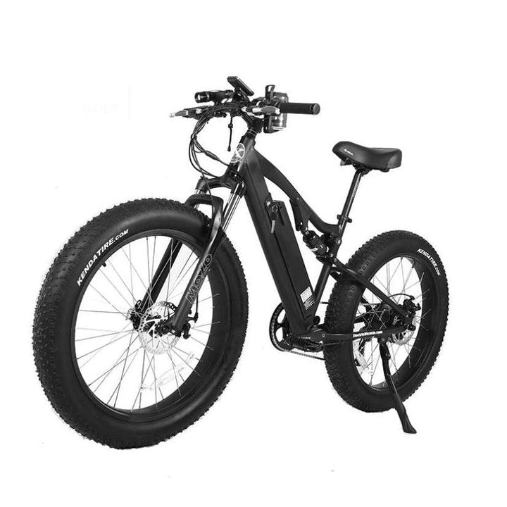 X-Treme Rocky Road 48 Volt 17 Amp Lithium Powered Full Suspension Fat Tire Mountain Electric Bike - eBike Haul