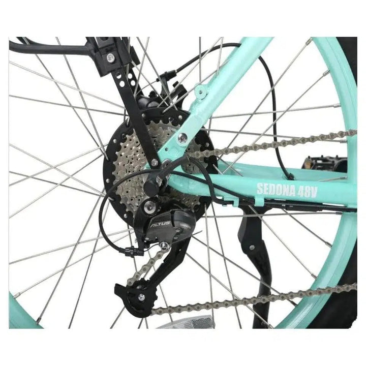 X-Treme Sedona 48 Volt Lithium Powered step-Through Mountain Electric Bike - eBike Haul