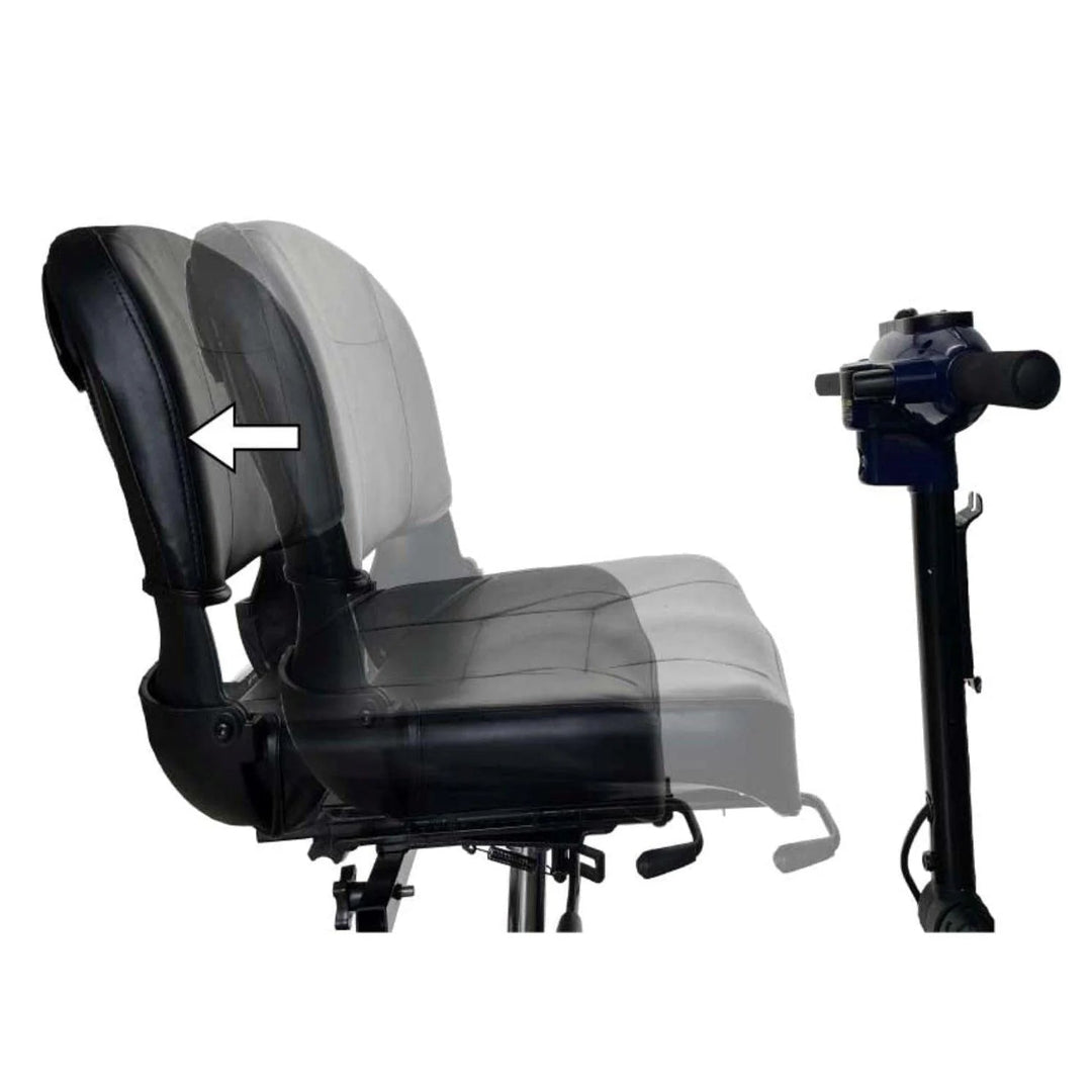 Zip'r Sliding Seat for Traveler & Xtra Mobility Scooters - eBike Haul