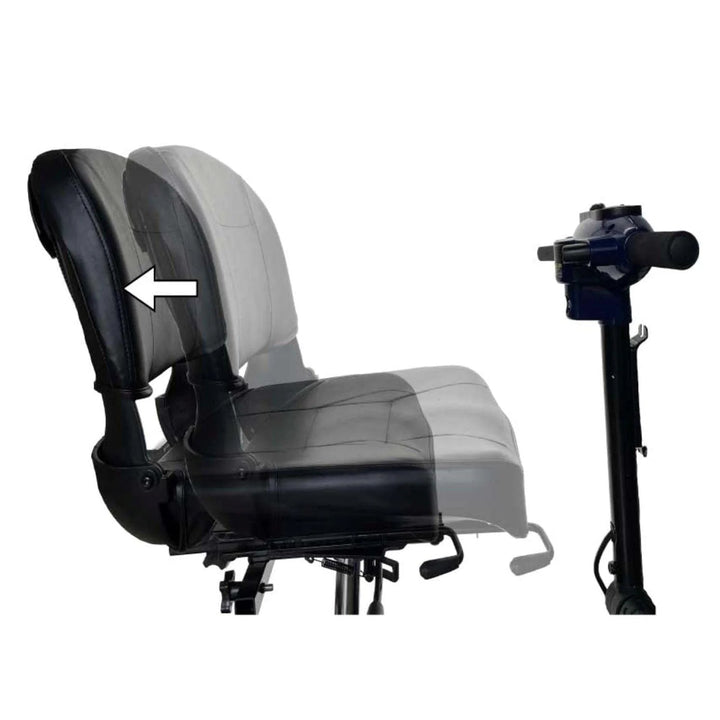 Zip'r Sliding Seat for Traveler & Xtra Mobility Scooters - eBike Haul