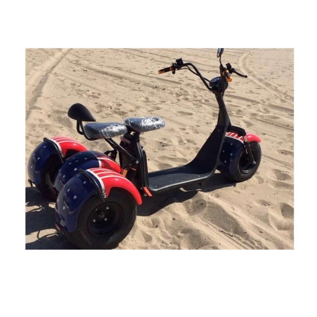 SoverSky SoverSky| T7.0 Electric Fat Tire 2000W Mobility Trike Chopper Scooter - eBike Haul