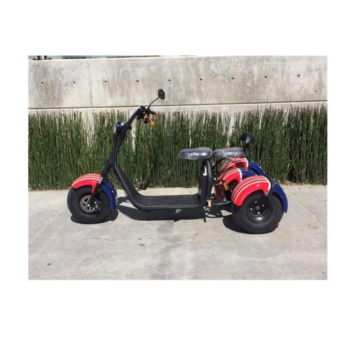 SoverSky SoverSky| T7.0 Electric Fat Tire 2000W Mobility Trike Chopper Scooter - eBike Haul