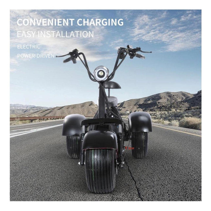 SoverSky SoverSky| T7.0 Electric Fat Tire 2000W Mobility Trike Chopper Scooter - eBike Haul