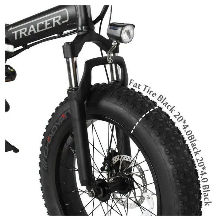 TRACER TRACER| COYOTE 20" 48V/12.5Ah 500W Folding Fat Tire Electric Bike - eBike Haul