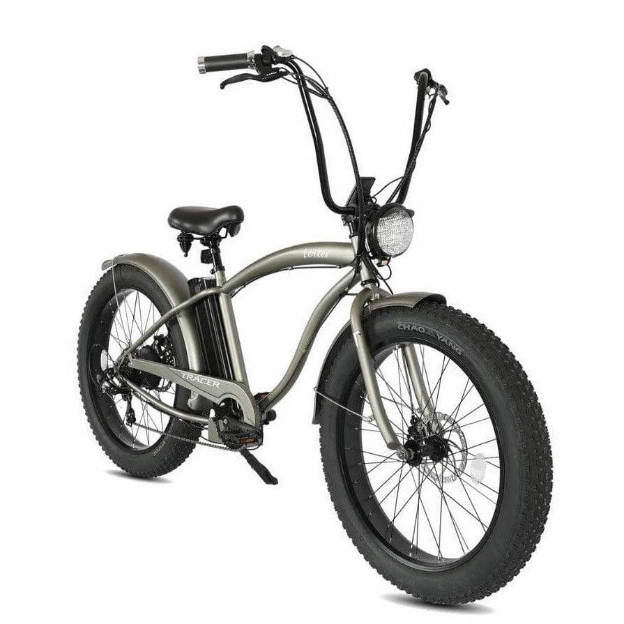 TRACER TRACER| LOITER 26" 7-Speed Triple Tree Fork Fat Tire Electric Bike - eBike Haul