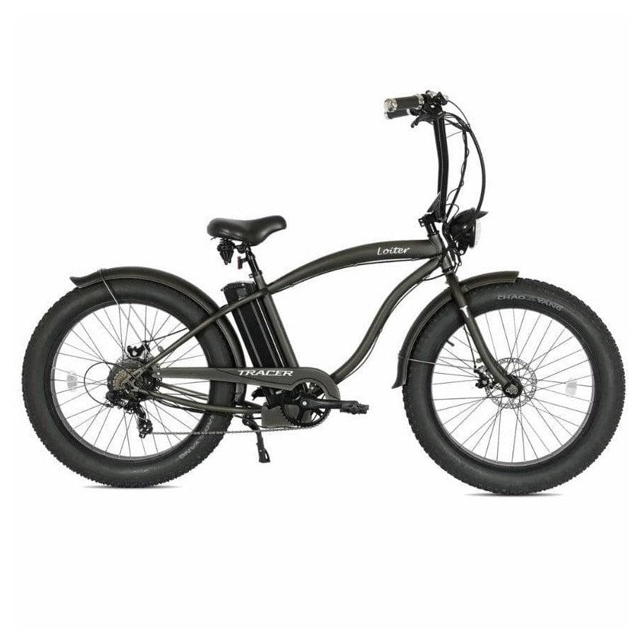TRACER TRACER| LOITER 26" 7-Speed Triple Tree Fork Fat Tire Electric Bike - eBike Haul