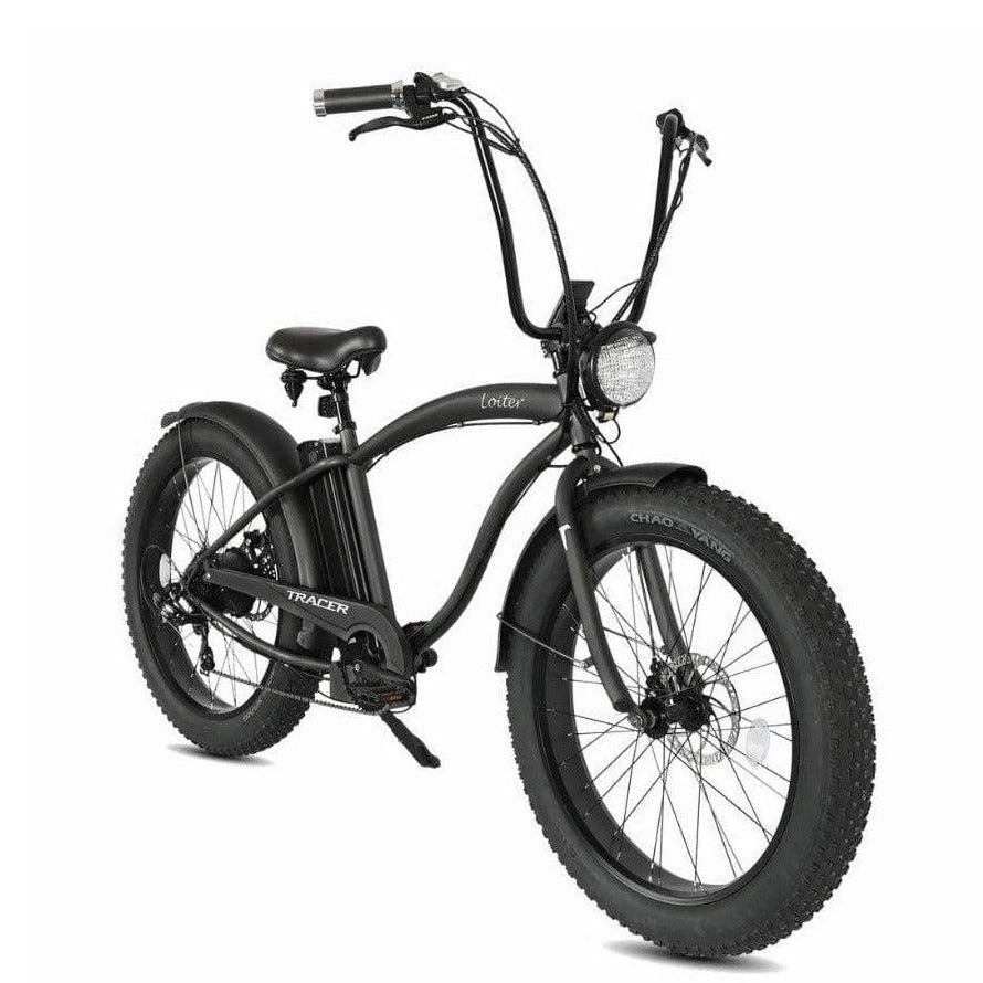 TRACER TRACER| LOITER 26" 7-Speed Triple Tree Fork Fat Tire Electric Bike - eBike Haul