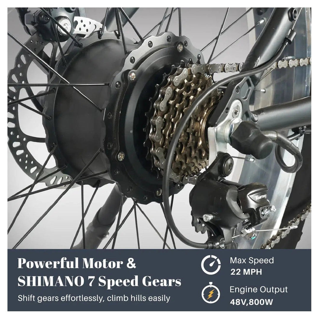 TRACER TRACER| TACOMA 26" 48V/12.8Ah Fat Tire Electric Mountain Bike - eBike Haul