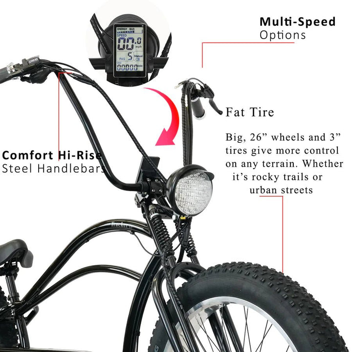 TRACER TRACER| TRACKER GT 26" 800W Stretch Electric Bike - eBike Haul