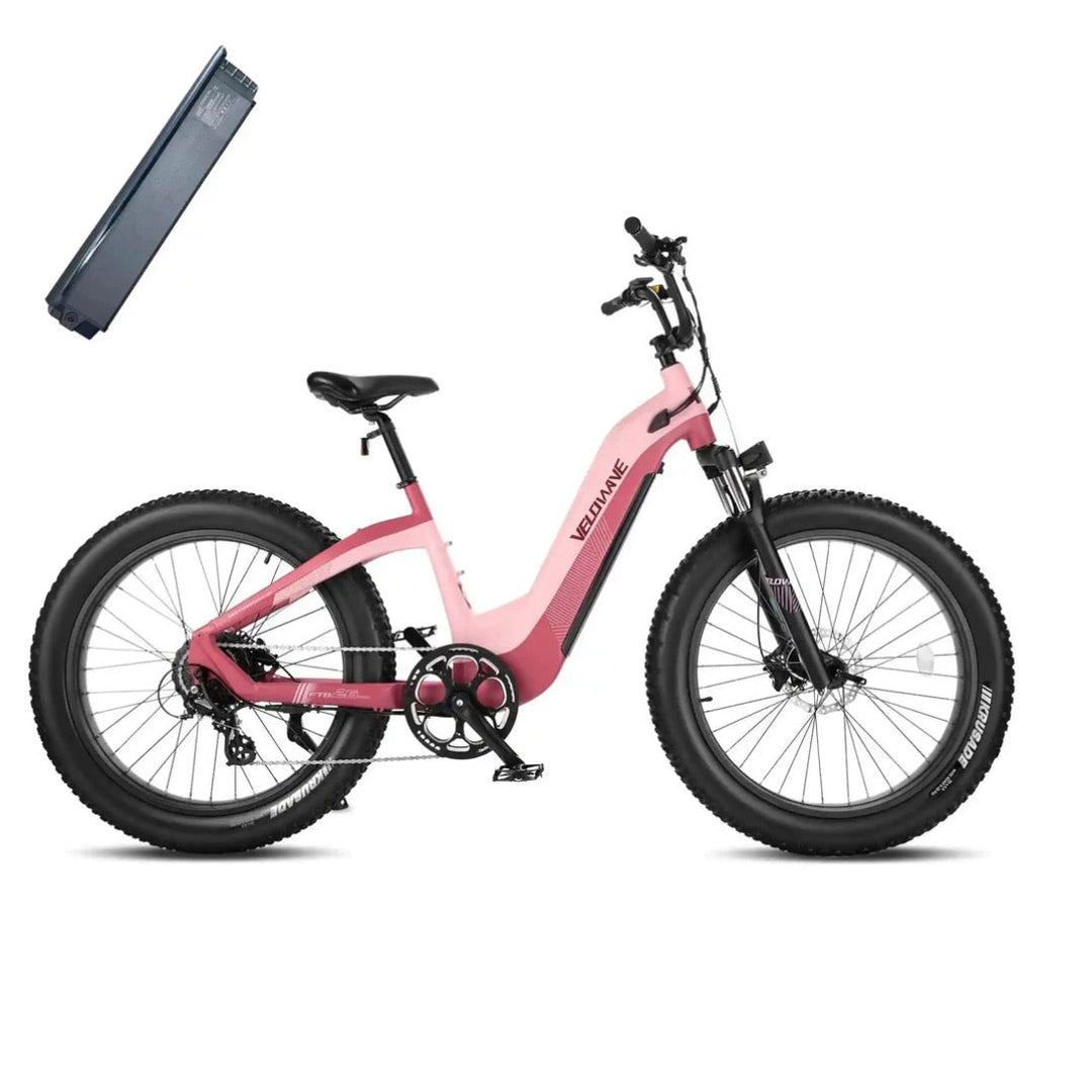 VELOWAVE VELOWAVE|GRASE 750W Fat Tire Step Thru Electric Bike - eBike Haul