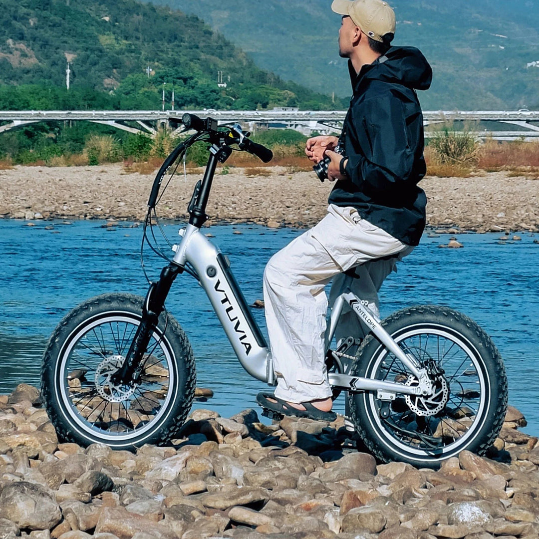 VTUVIA VTUVIA| SX20 Antelope Step-Thru Folding Fat Tire Electric Bike - eBike Haul