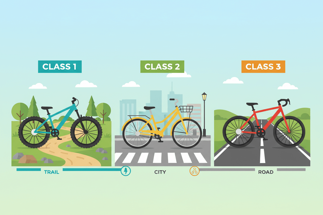 E-Bike Classes Explained: Class 1 vs Class 2 vs Class 3 - eBike Haul