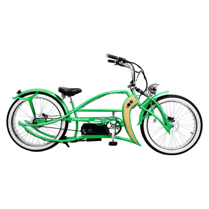 Tracer Signature Pro 26" 800W Chopper Cruiser Electric Bike | USB & Lighter Port