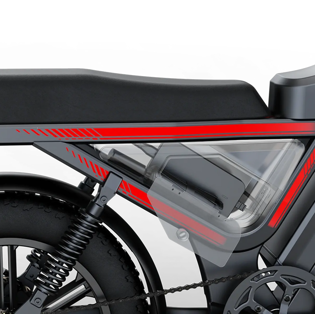 G-FORCE ZM PRO 1500W Peak, 200-Mile, Full Suspension Fat Tire E-Bike