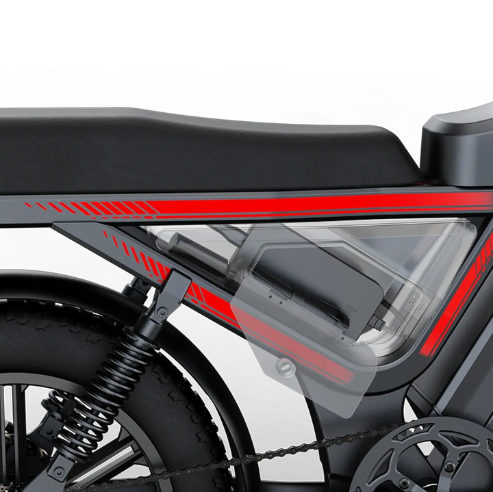 G-FORCE ZM PRO 1500W Peak, 200-Mile, Full Suspension Fat Tire E-Bike