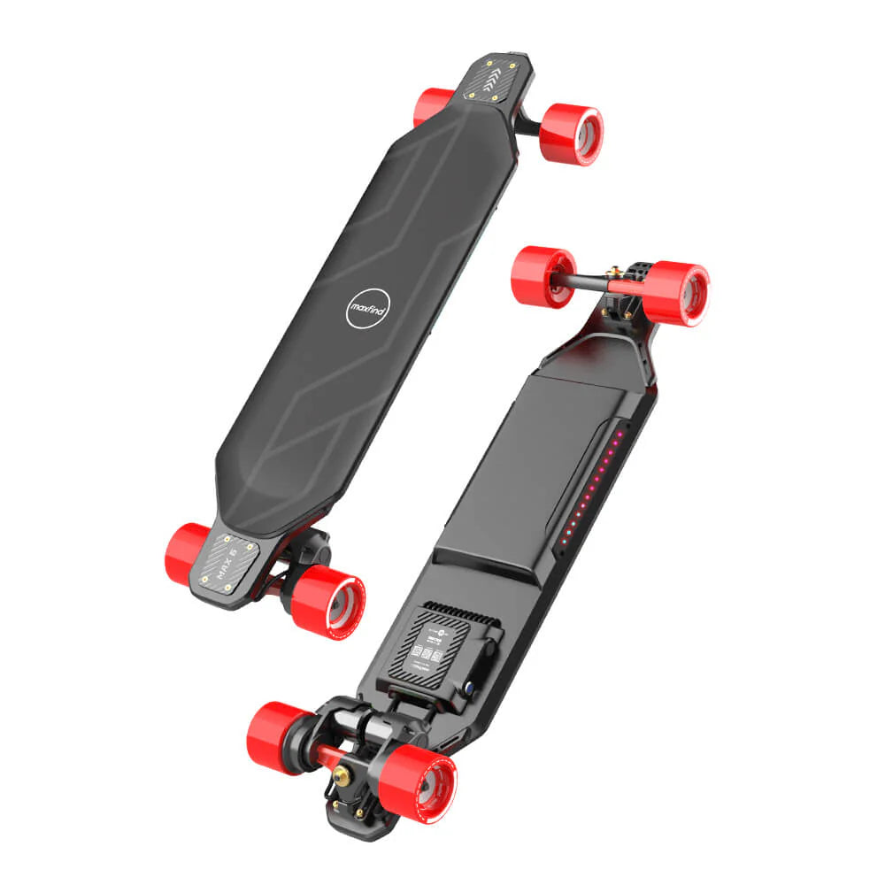 MAXFIND CYBER MAX| High Performance, Flexible Deck, RGB E-Skateboard